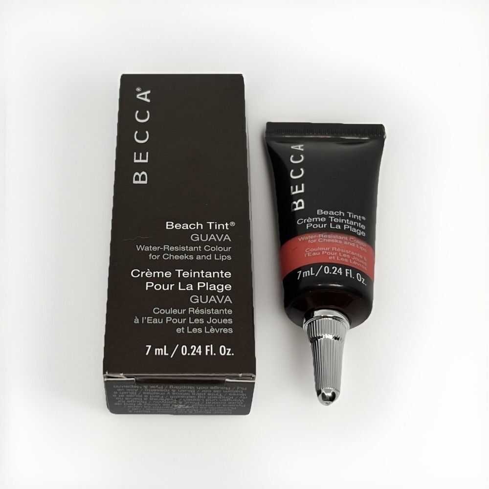 BECCA Beach Tint Guava Water-Resistant Color Lip & Cheek Stain Lipstick Blush
